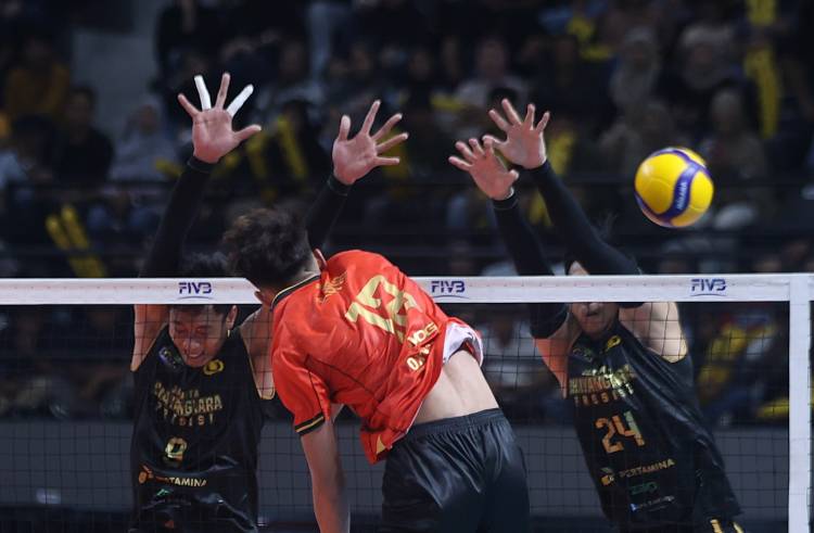 Tekuk Samator, Bhayangkara Raih Kemenangan Kedua Proliga 