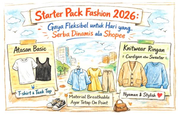 Starter Pack Fashion 2026: Gaya Fleksibel untuk Hari yang Serba Dinamis