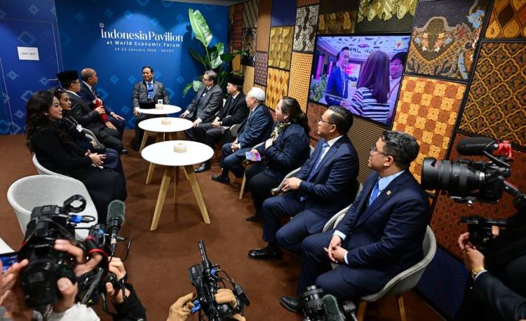 Usai Pidato di WEF Davos, Prabowo Lanjut Ngopi di Paviliun Indonesia