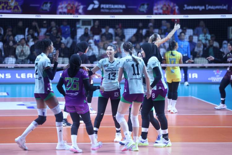 Jakarta Pertamina Enduro Tekuk  Electric PLN di GOR Ken Arok