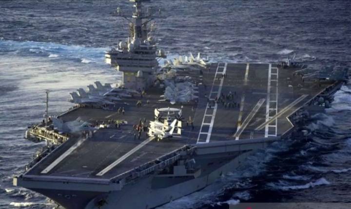 Kapal induk Angkatan Laut AS USS Gerald R. Ford  Bersiap ke Timur Tengah