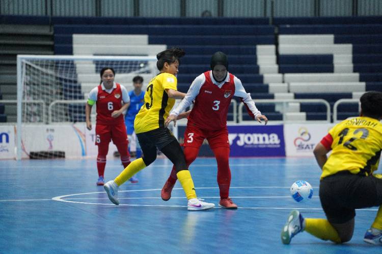 Timnas Futsal Putri Indonesia Bermain Imbang 4-4 Lawan Malaysia