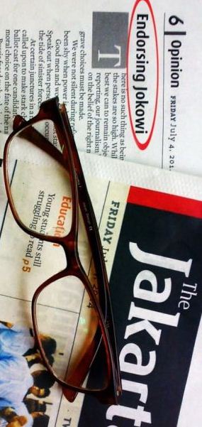 Harian The Jakarta Post; Terbuka Dukung Jokowi
