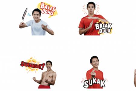 LINE; Punya Stiker Eksklusif Jonatan Christie
