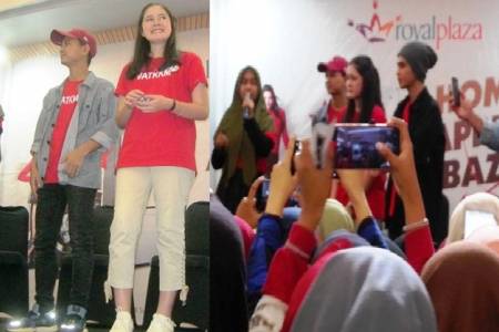 Pemain Aku Tahu Kapan Kamu Mati; Sapa Penggemar di Surabaya