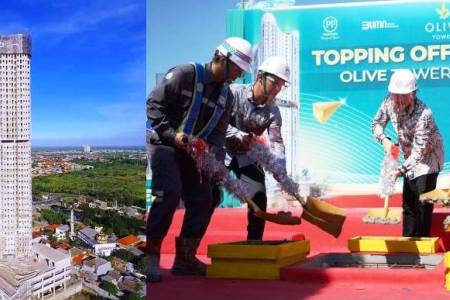 Grand Dharmahusada Lagoon Lakukan Topping Off ; Terletak di Lokasi Strategis