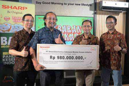 Sharp Indonesia Donasikan Rp.980 Juta; untuk Nakes yang Tangani Covid-19