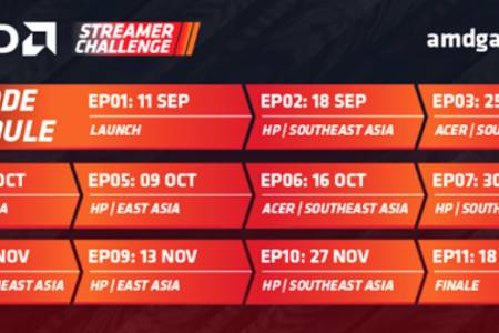 AMD & e-Sports Eliphant; Hadirkan AMD Streamer Challenge 2020 ke Asia
