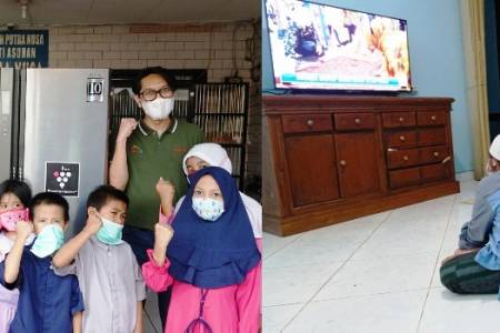 Sharp Bersedekah 2021; Donasikan Lemari Es & TV ke Panti Asuhan