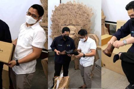 Erick Thohir Apresiasi Sepatu Lokal Surabaya; Tak Kalah dengan Brand Luar Negeri