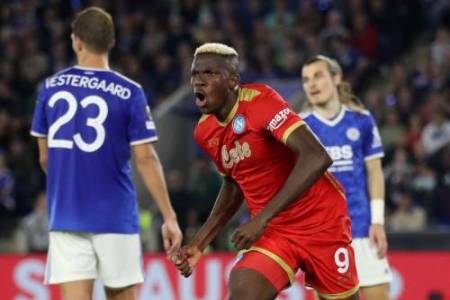 Liga Eropa 2021-2022 : Leicester City diimbangi Napoli 2-2