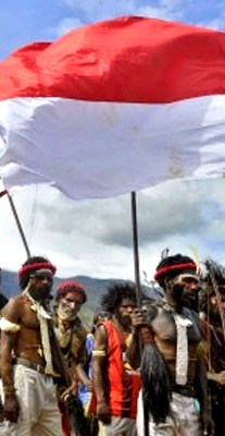 Ribuan Bendera Merah Putih; Hiasi Perbatasan Indonesia-PNG