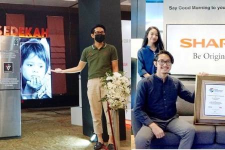 Sharp Raih Predikat Merek Paling Kreatif di Indonesia; Berkat Sharp Bersedekah