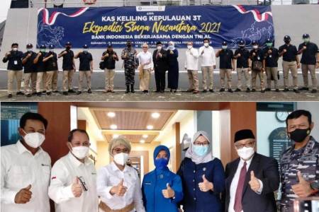 BI & TNI AL Lepas Kas Keliling; Siap Layani Pulau 3T di Jatim