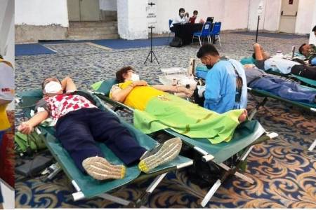 Donor Darah Lions Club Surabaya Shining; Gandeng PMI 5 Kota