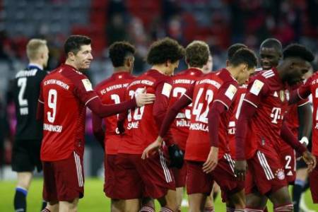 Liga Jerman 2021-2022 : Bayern Munich  Sikat Armenia Bielefeld 1-0