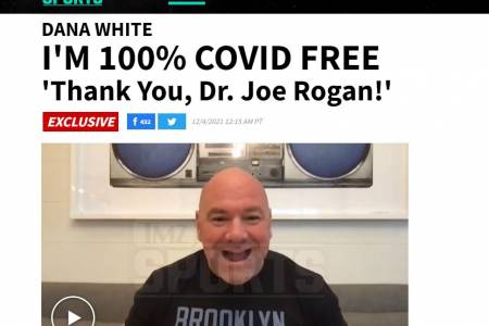 Sembuh dari Covid-19, Dana White Berterimakasih ke 'Dokter' Joe Rogan