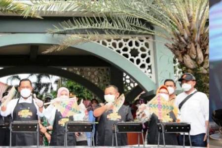 Masak Bareng 1 Ton Bandeng; di Gresik Bandeng Festival 2021