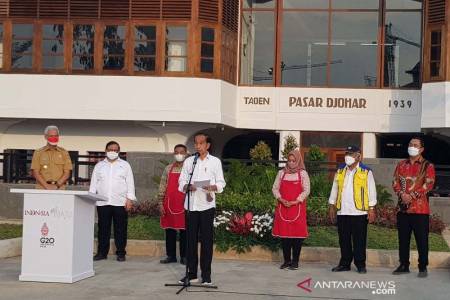 Pasar Johar Semarang Diresmikan oleh Presiden Joko Widodo