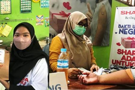 Sharp Indonesia Adakan Vaksinasi; bagi Sekitar 1.000 Anak Setingkat SD di Gresik