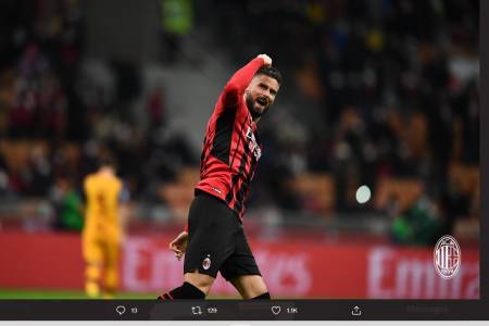 Hasil Liga Italia: Diwarnai 2 Kartu Merah, AC Milan Kalahkan AS Roma