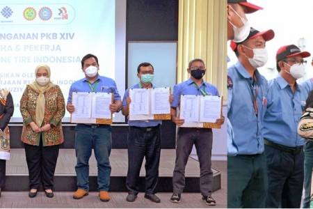 Bridgestone Tire Indonesia Tandatangani PKB dengan Serikat Pekerja dari PUK SPSI KEP 3 Wilayah