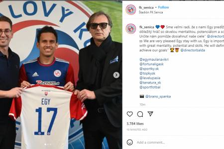 Egy Maulana Fikri Perpanjang Kontrak dengan FK Senica