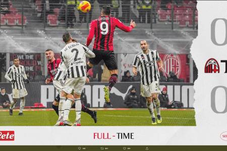 Hasil Liga Italia: AC Milan vs Juventus Berakhir Imbang, AS Roma Pesta Gol