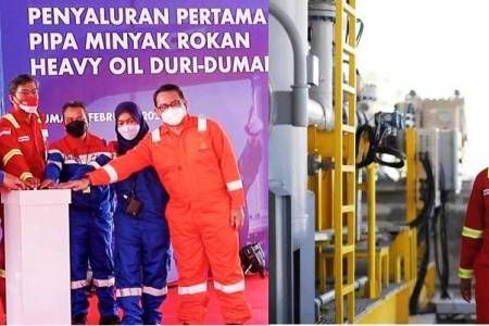 Pertamina Sukses Uji Coba Penyaluran Minyak Pertama Proyek Pipa Rokan