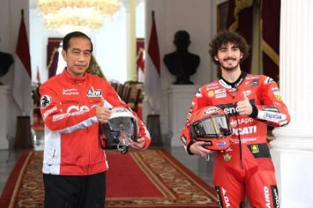 Presiden Jokowi Terima Kunjungan Pembalap MotoGP 2022