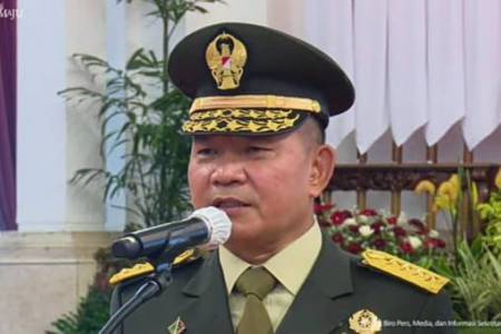 KSAD Jenderal Dudung Abdurrachman Terima Laporan Kenaikan Pangkat 19 Perwira Tinggi