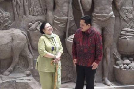 Erick Thohir Temani Megawati Soekarnoputri Kunjungi Sarinah 