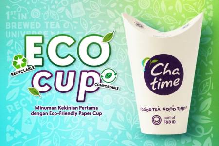 Chatime Tawarkan Cup Ramah Lingkungan, Simpel & Meminimalisir penggunaan plastik