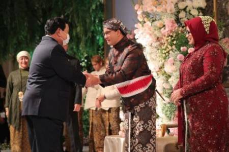Prabowo Subianto Hadiri Resepsi Anak Sulung Anies Baswedan