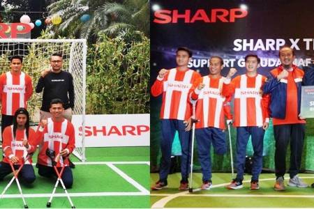 Sharp Indonesia Dukung Garuda INAF di Piala Dunia WAFF 2022, Galang Dana untuk Pelatihan 