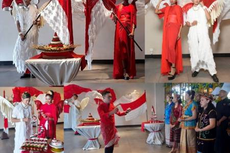 Embran Nawawi Tampilkan Karya Seni Instalasi Bernuansa Merah Putih