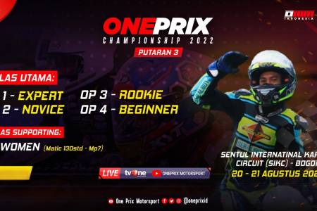 Oneprix Indonesia Motorprix Championship 2022 Putaran 3  di Sentul International Karting Circuit  Bogor