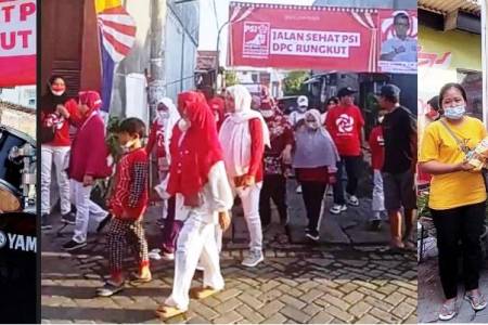 PSI Surabaya Adakan Jalan Sehat di Rungkut dan Bagikan Sembako