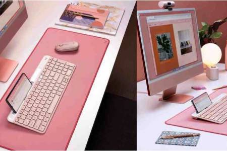Logitech Rilis K580 Slim Multi-Device Wireless Keyboard & MK470 Slim Keyboard Mouse Combo