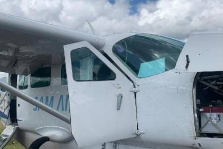 Pesawat SAM Air Tergelincir di Lapangan Terbang Beoga Papua