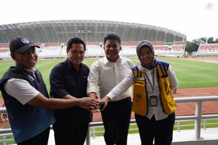Tinjau Stadion Gelora Sriwijaya Jakabaring, Erick Thohir: Kondisinya Baik dengan Sedikit Catatan