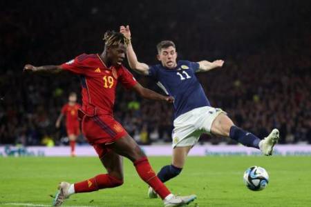 Kualifikasi Piala Eropa 2024: Timnas Skotlandia Sikat Timnas Spanyol 2-0