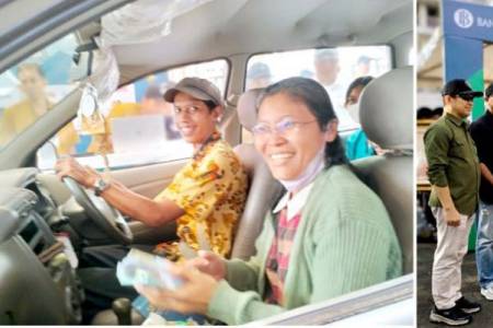Penukaran Uang Drive Thru 2023 di BI Jatim Hampir Rp.60 Miliar