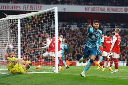 Liga Inggris 2022/2023: Arsenal Ditahan Imbang Southampton dengan Skor 3-3