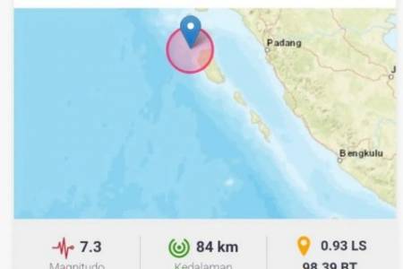 BMKG: Tsunami Mentawai-Siberut  Teramati 11 cm