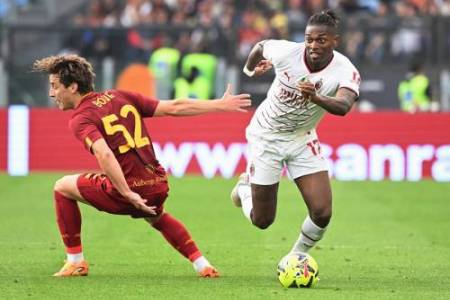 Liga Italia 2022/2023:  AS Roma Ditahan Imbang AC Milan 1-1