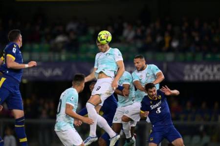 Inter Milan Pesta Gol, Gasak Tuan Rumah Helas Verona 6-0