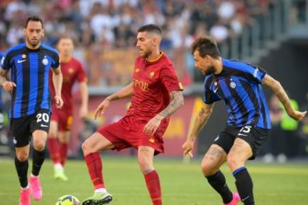 Liga Italia 2022/2023: AS Roma Ditaklukan Inter Milan 0-2 di Stadion Olimpico Roma