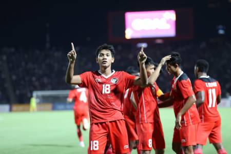 Sepakbola Putra Sea Games 2023: Garuda Muda Tundukan Timnas Kamboja 2-1