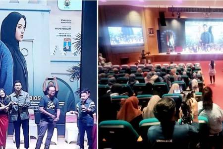 Para Pemain Film Hati Suhita Sapa Masyarakat Surabaya, Temani Nobar